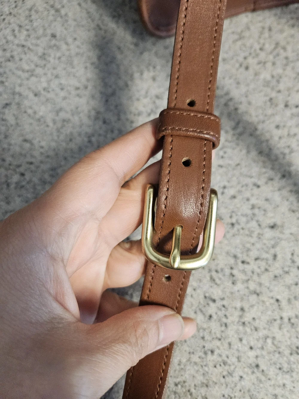 Coach Related 9960 Vintage Brown Made IN USA Grab  Leather Used